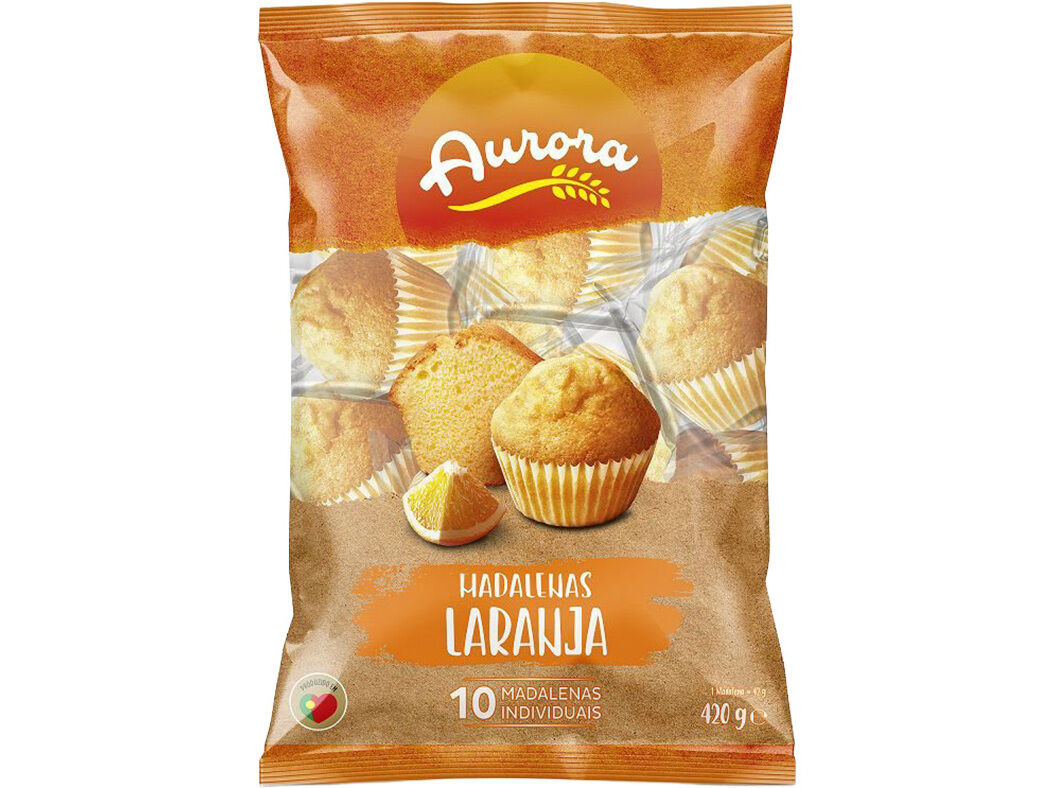 MADALENAS AURORA LARANJA 10 UN 420 G