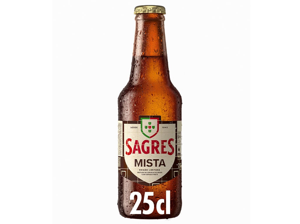 CERVEJA ESPECIAL SAGRES MISTA 0.25L image number 0