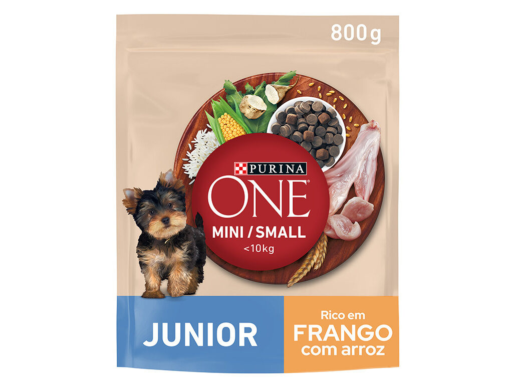 RA&Ccedil;&Atilde;O PARA C&Atilde;O PURINA ONE MINI J&Uacute;NIOR COM FRANGO 800G image number 0
