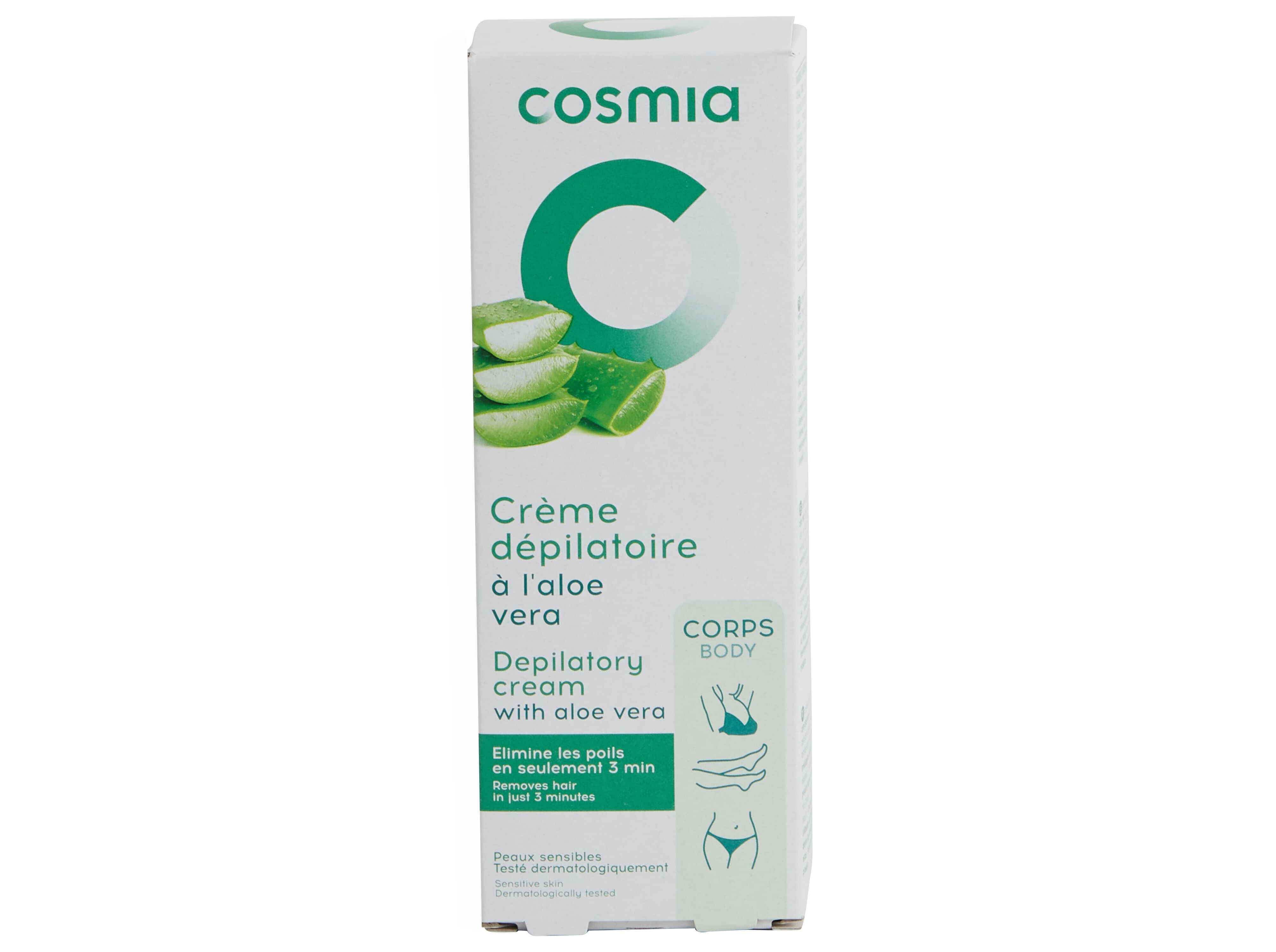 CREME COSMIA DEPILAT&Oacute;RIO CORPO PELE SENS&Iacute;VEL ALO&Eacute; VERA 200ML