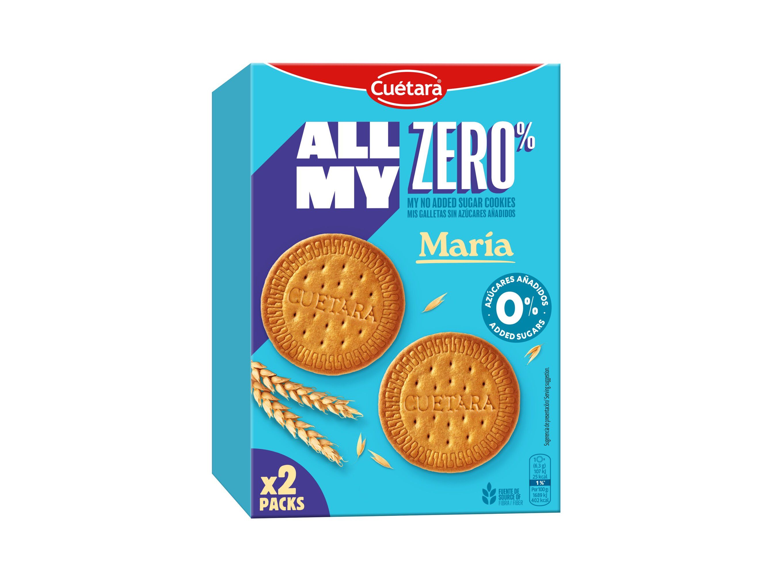 BOLACHA MARIA CU&Eacute;TARA ALL MY 0% 400G image number 0