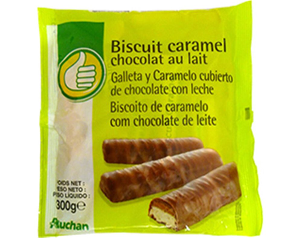 BISCOITO POLEGAR CARAMELO COM CHOCOLATE LEITE 300G image number 0