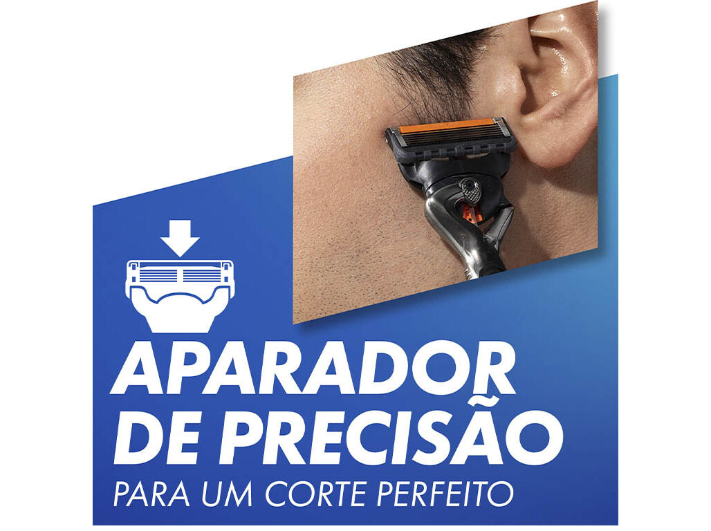 M&Aacute;QUINA DE BARBEAR COM 4 RECARGAS DE L&Acirc;MINAS PROGLIDE GILLETTE image number 2