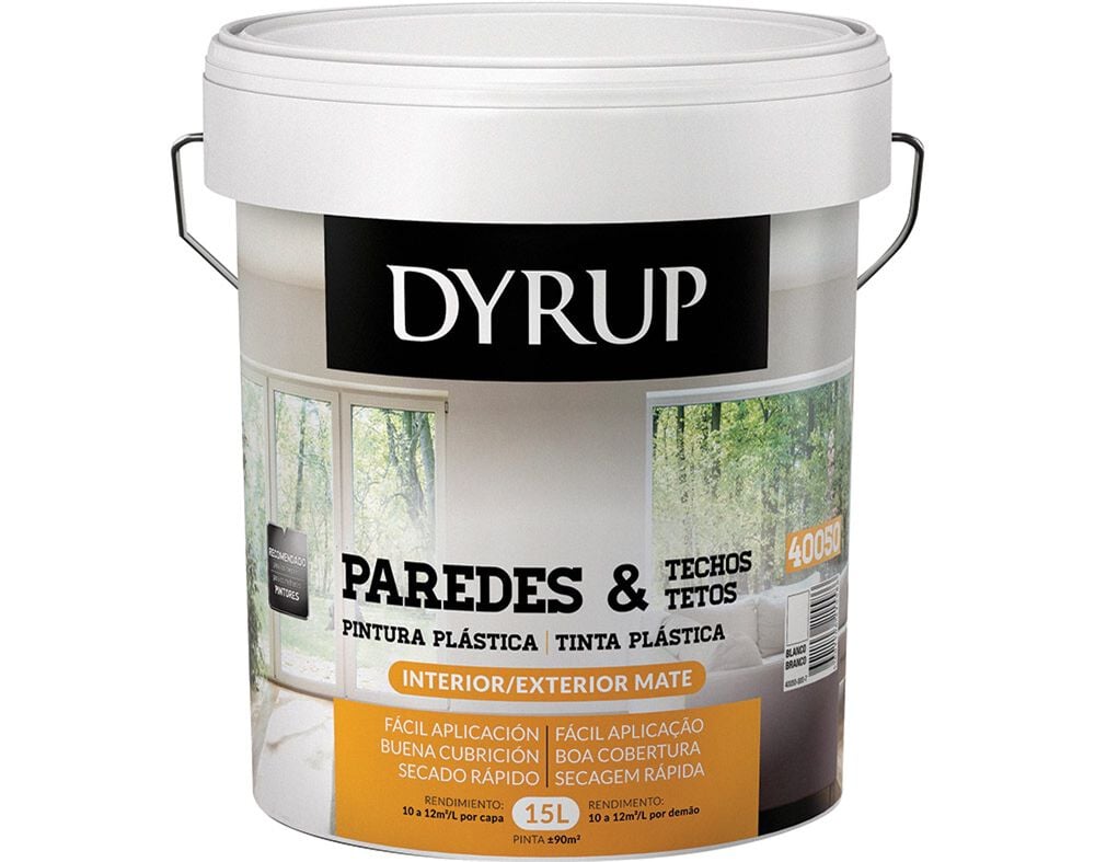TINTA DYRUP PAREDES E TETOS BRANCO 15L image number 0