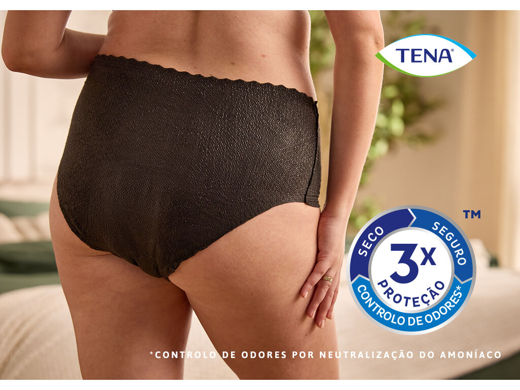 CUECAS INCONTIN&Ecirc;NCIA TAMANHO M PRETA TENA SILHOUETTE 9 UN image number 5