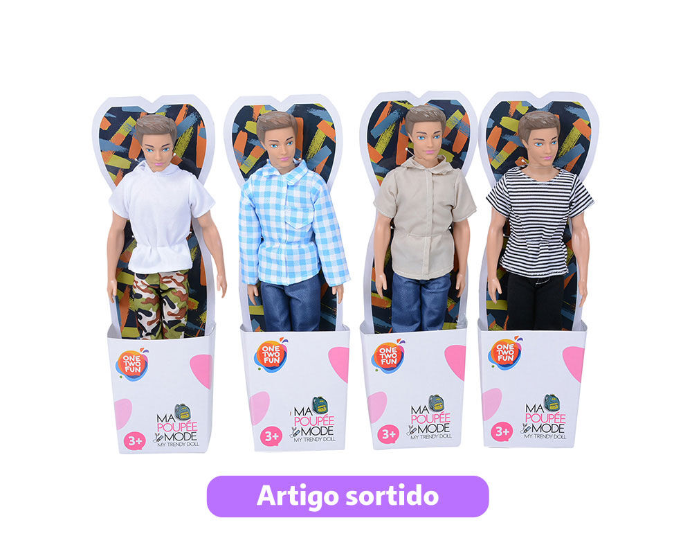 BONECO MANEQUIM ONE TWO FUN 29CM MODELOS SORTIDOS image number 0