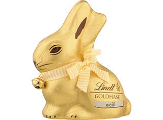COELHO LINDT CHOCOLATE GOLD BUNNY BRANCO 100G