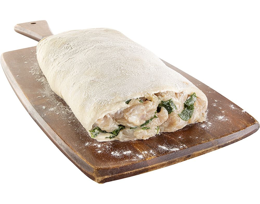 FOLHADO DE FRANGO COM ESPINAFRES RICOTA KG