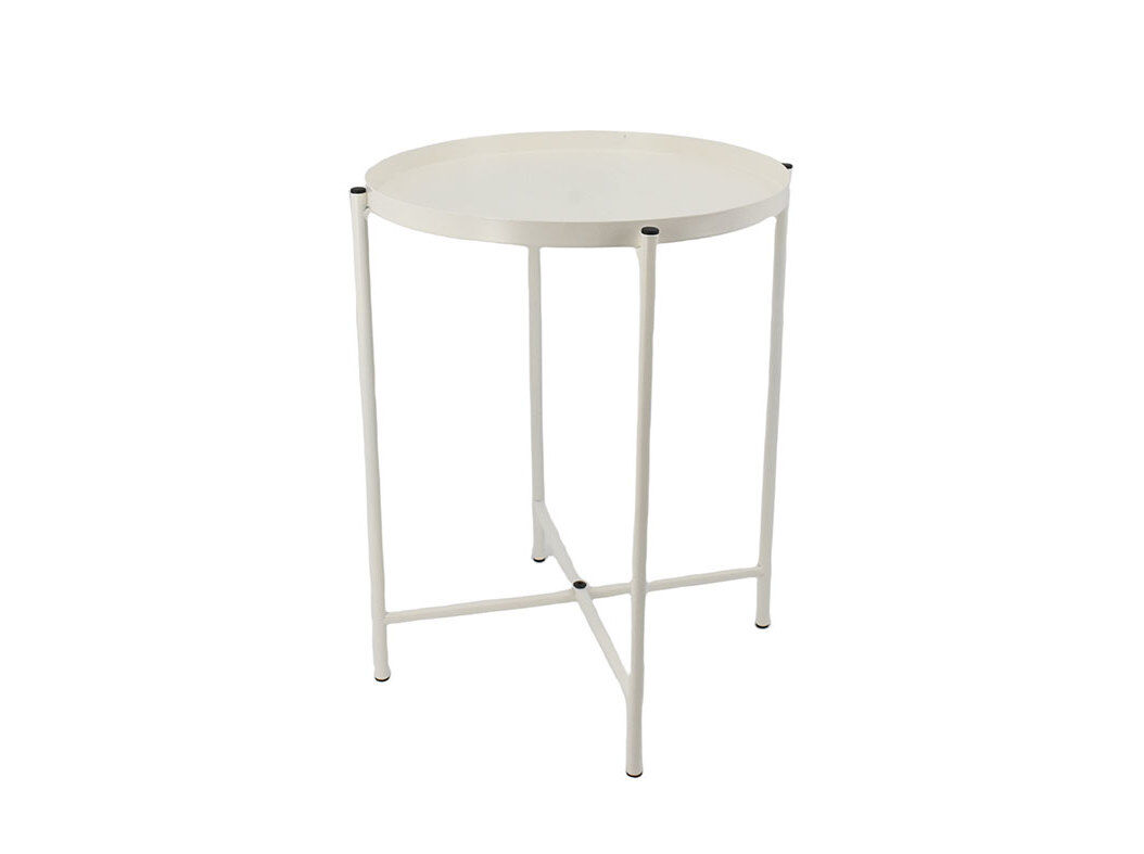 MESA DE APOIO METAL ACTUEL BRANCO 35X45CM