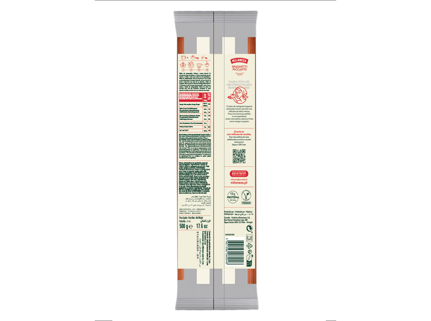 MASSA MILANEZA SPAGHETTI PICCANTE 500G image number 1