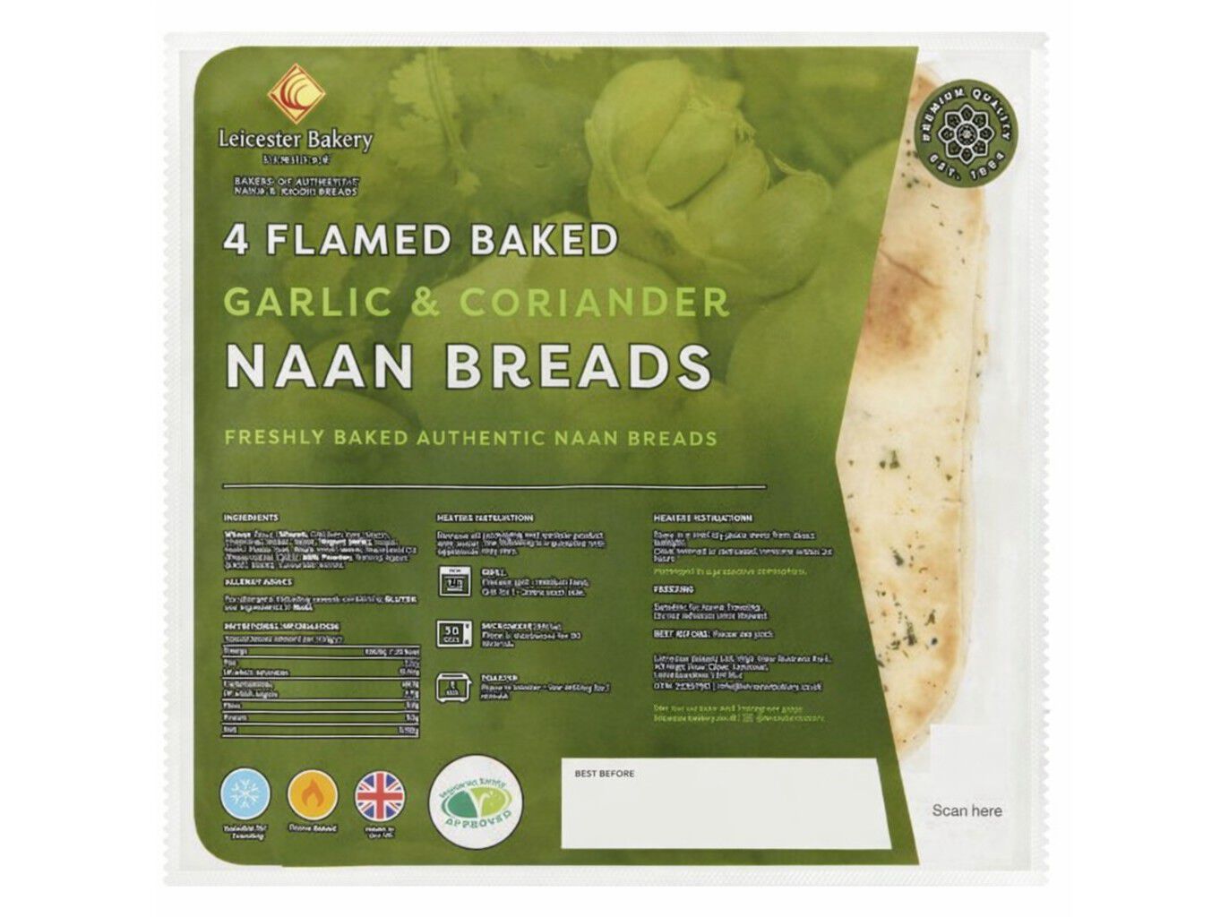 P&Atilde;O NAN GARLIC & COMPANY LEICESTER BAKERY IN ONE PACK 4UN