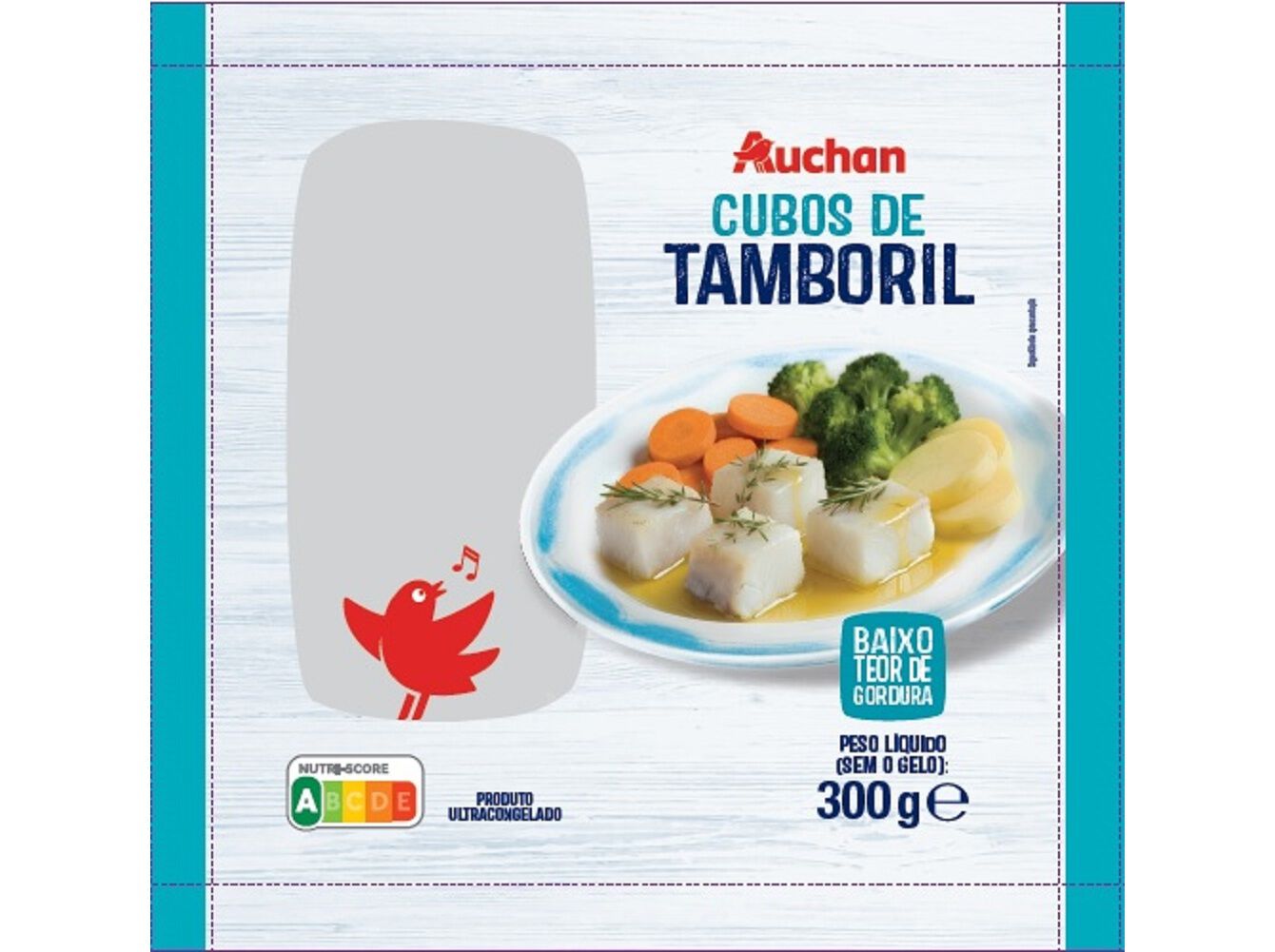 CUBOS TAMBORIL AUCHAN ULTRACONGELADOS 300G