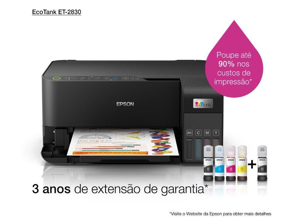IMPRESSORA EPSON ECOTANK ET-2830 MULTIFUN&Ccedil;&Otilde;ES image number 5
