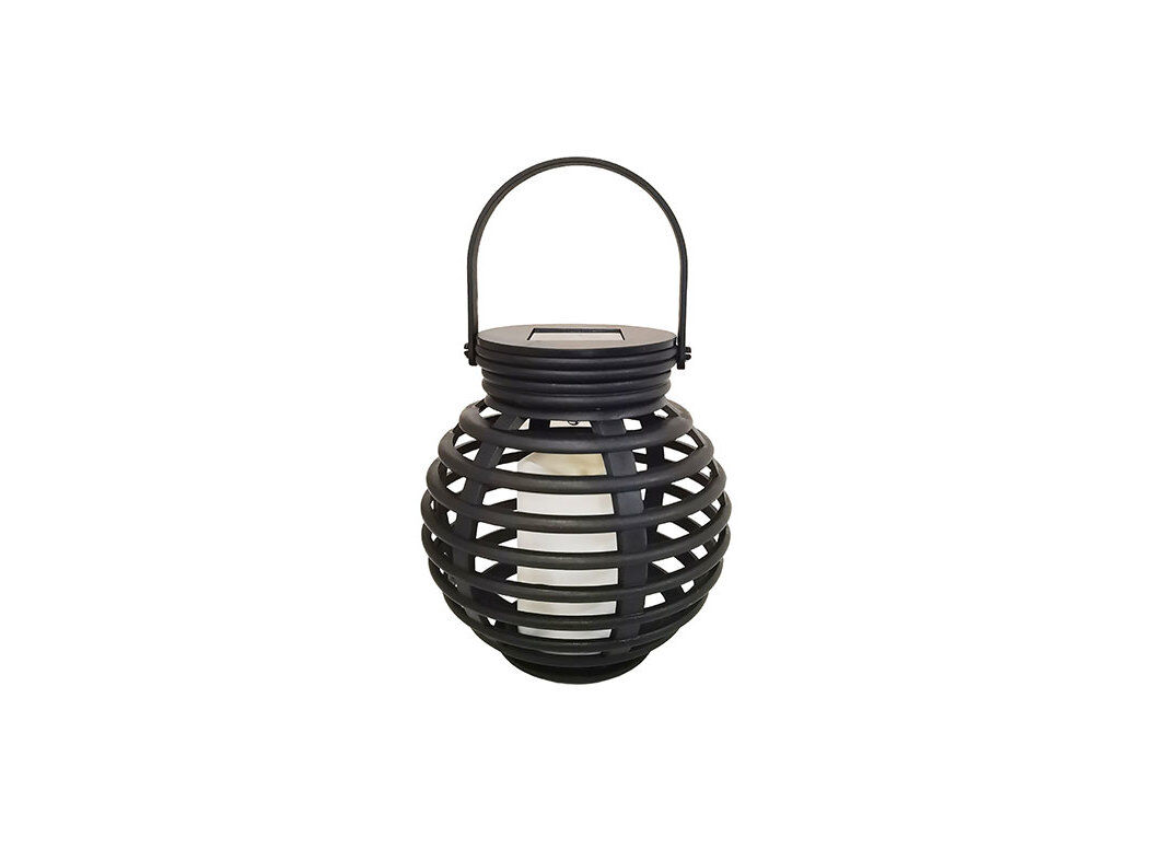 LANTERNA SOLAR GARDENSTAR PL&Aacute;STICO RECICLADO PRETO 11CM image number 0