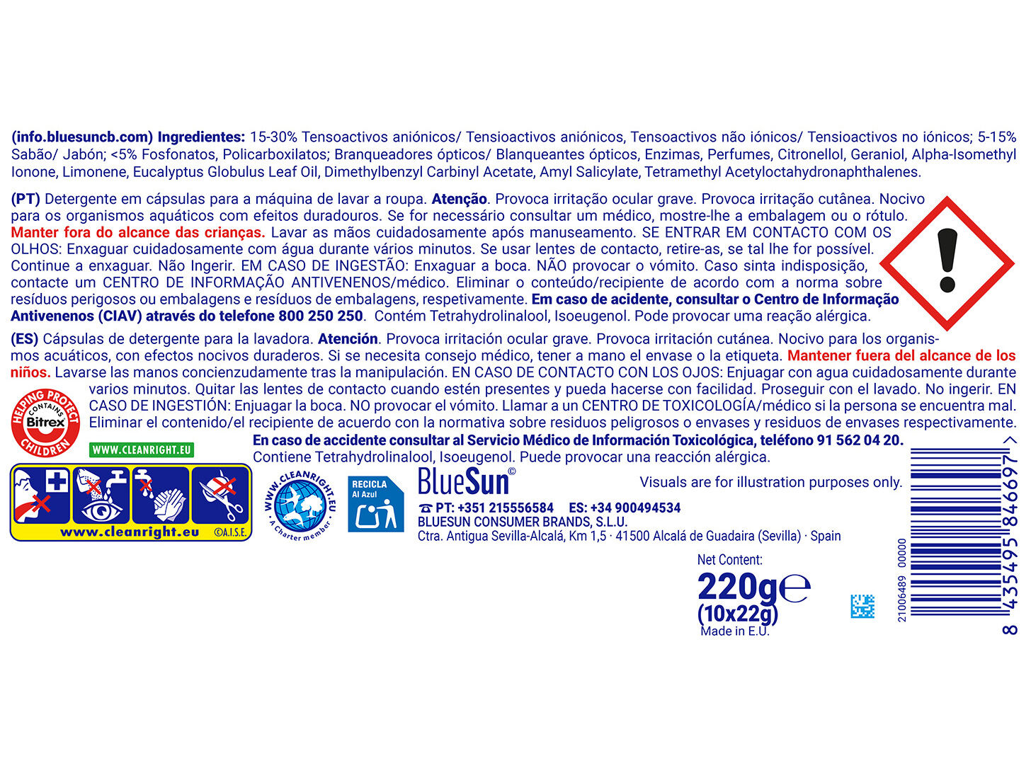 DETERGENTE ROUPA M&Aacute;QUINA C&Aacute;PSULAS A+ OPTIMAL 10 DOSES image number 1