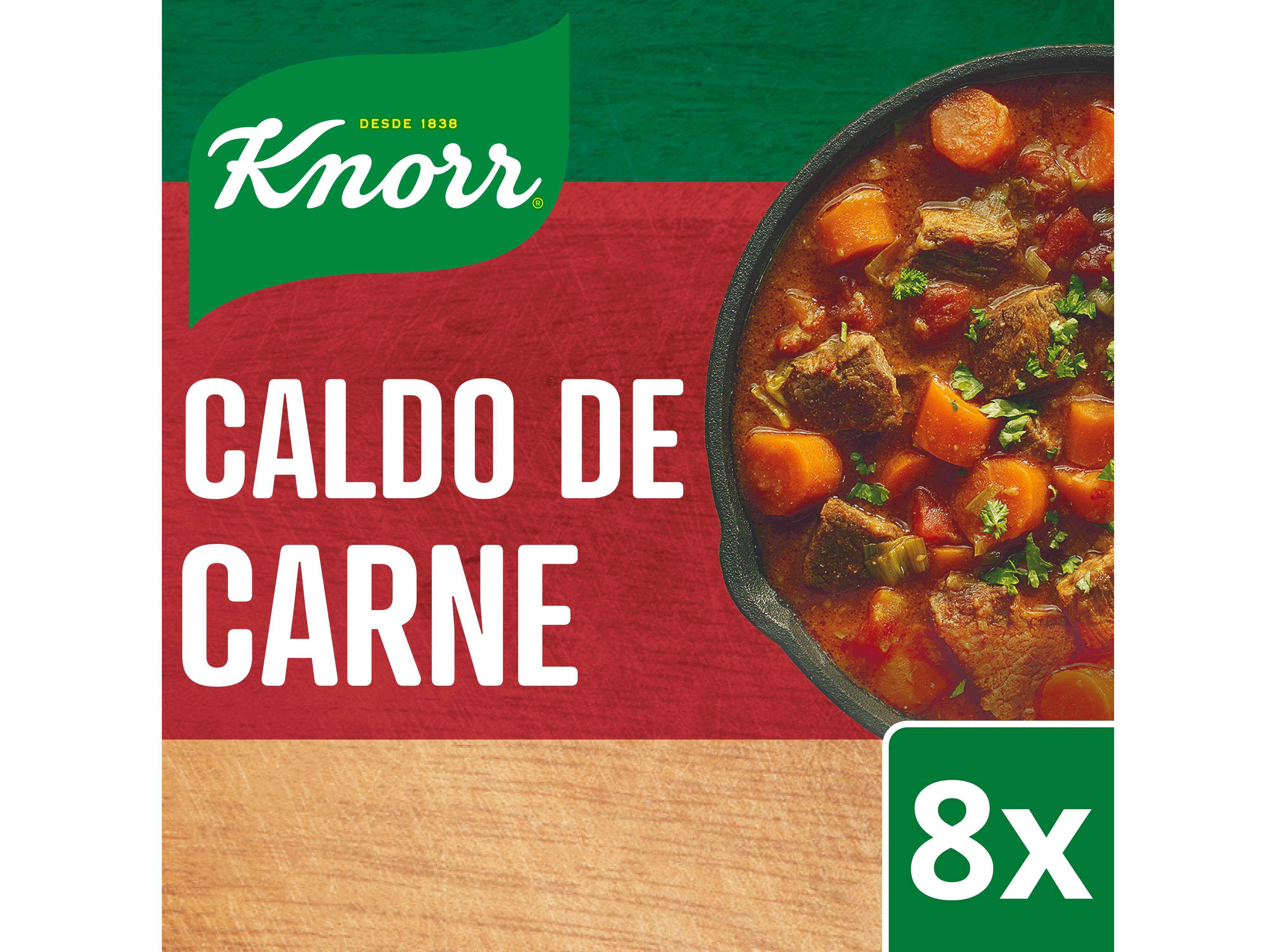 CALDO KNORR CARNE 8 CUBOS 80G image number 0