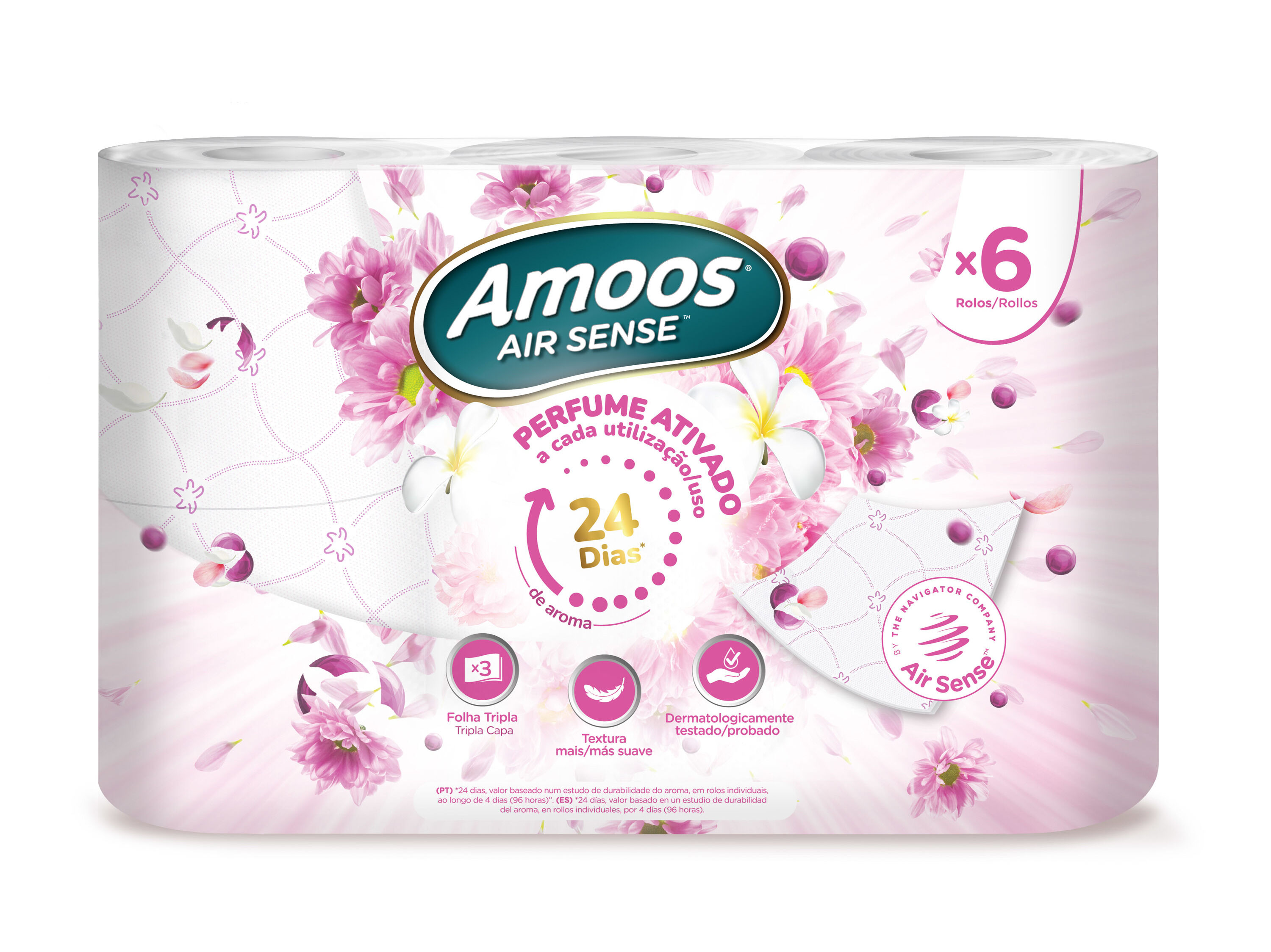 PAPEL HIGI&Eacute;NICO AMOOS PERFUMADO 3F 6R image number 2