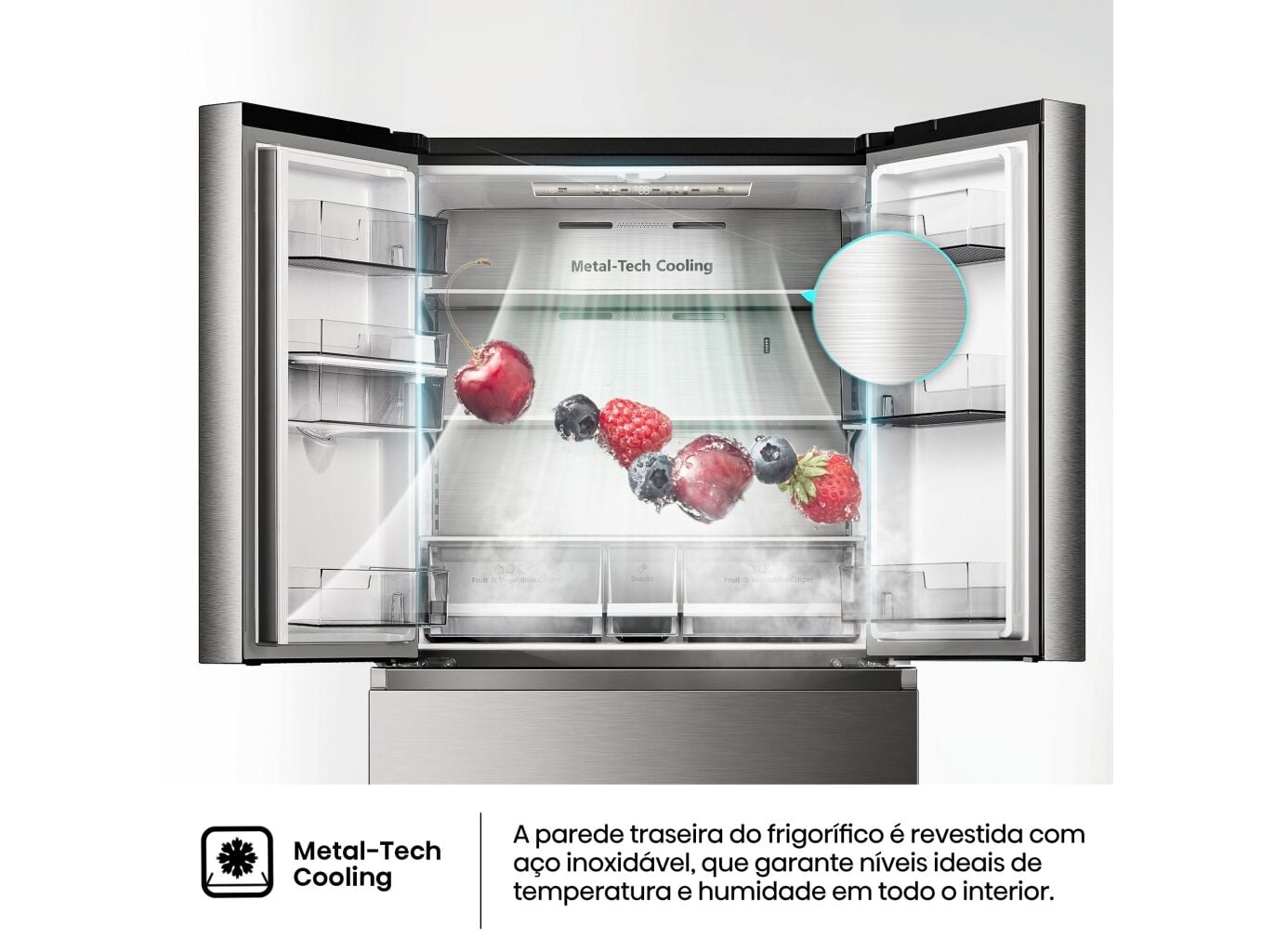 FRIGOR&Iacute;FICO AMERICANO HISENSE RF749N4SWSE (NO FROST E 178.5CM 579L INOX) image number 7