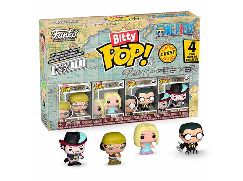 Funko Bitty Pop! One Piece - Monkey D. Luffy, Roronoa Zoro, Axe Hand Morgan, and A Surprise Funko Bitty Pop! One Piece - Monkey D. Luffy, Roronoa Zoro, Axe Hand Morgan, and A Surprise