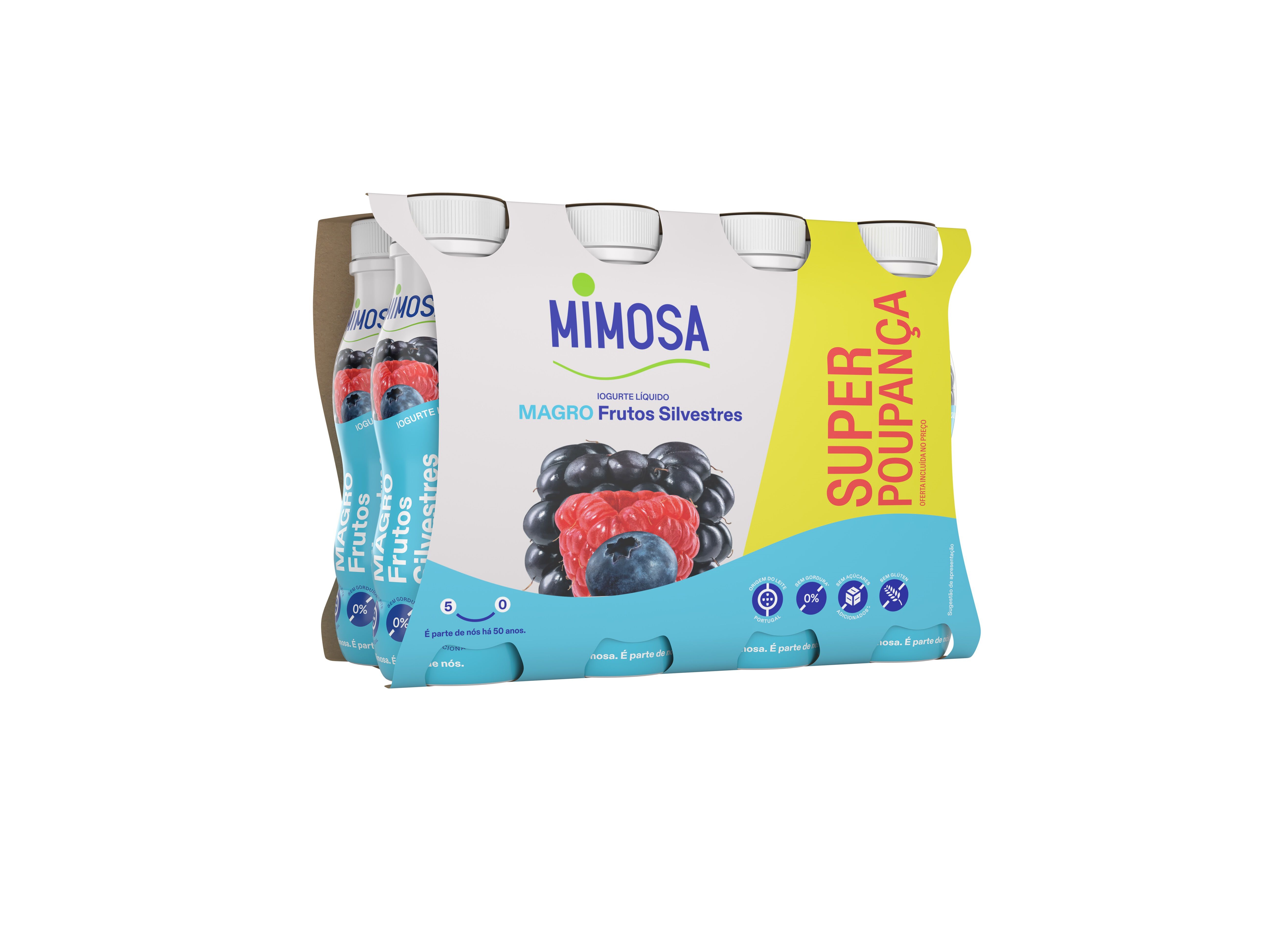 IOGURTE LIQ.MAGRO MIMOSA FRT SILVESTRES 8X151ML image number 0