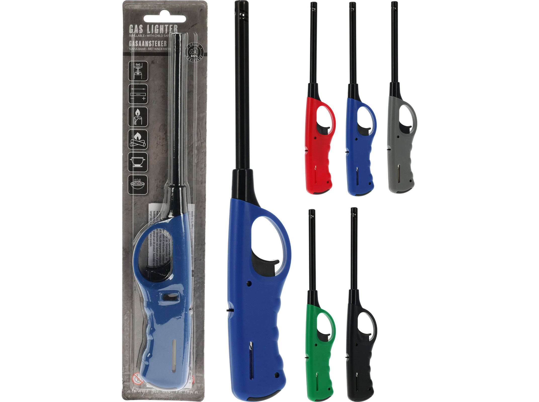 ISQUEIRO COZINHA RECARREG&Aacute;VEL CORES SORTIDAS image number 1