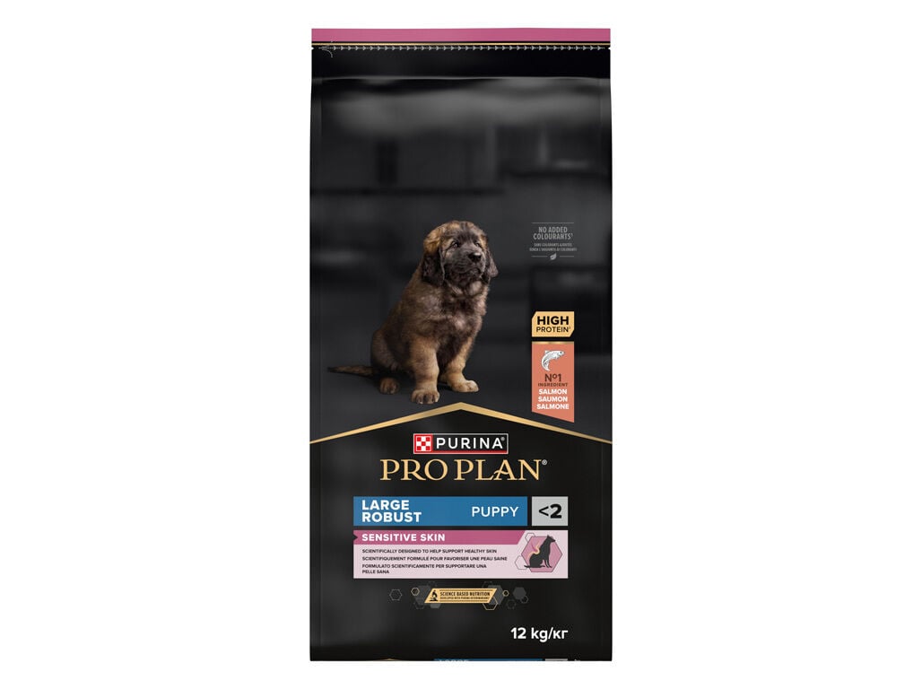 RA&Ccedil;&Atilde;O C&Atilde;O J&Uacute;NIOR PRO PLAN LARGE ROBUST SKIN COM SALM&Atilde;O 12KG image number 1