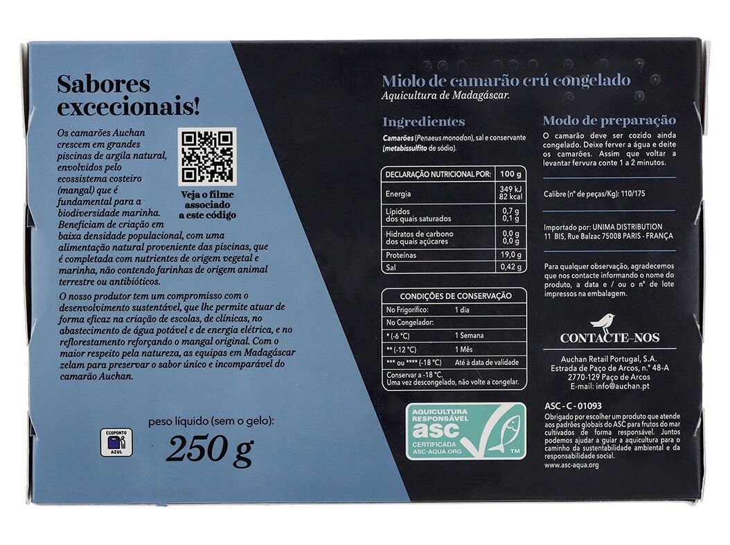 MIOLO DE CAMAR&Atilde;O MADAG&Aacute;SCAR AUCHAN COLLECTION CULTIVAMOS O BOM CR&Uacute; 110/175 ASC 250G image number 1