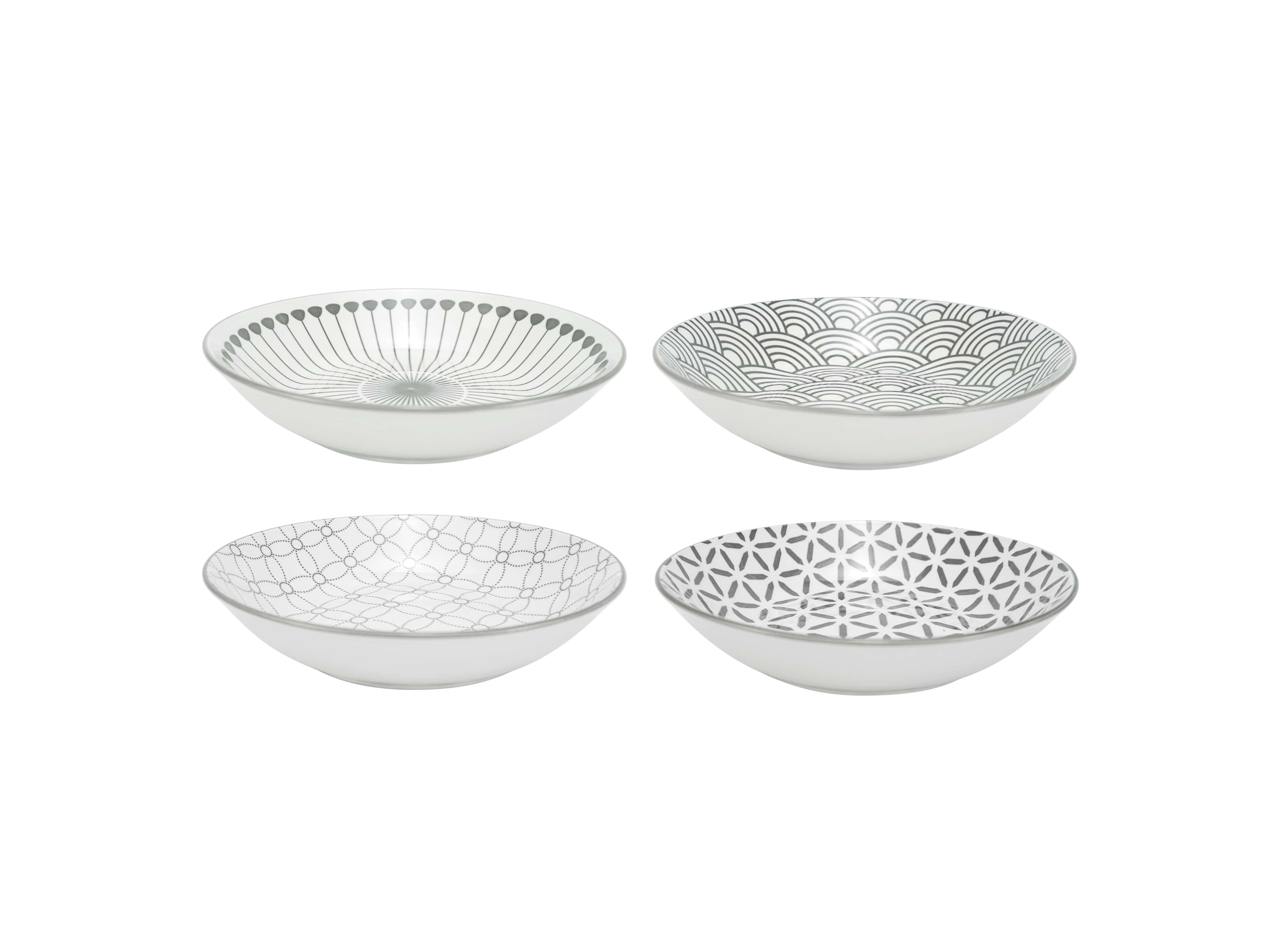 CONJUNTO 4 PRATOS SOPA ACTUEL PORCELANA 20CM