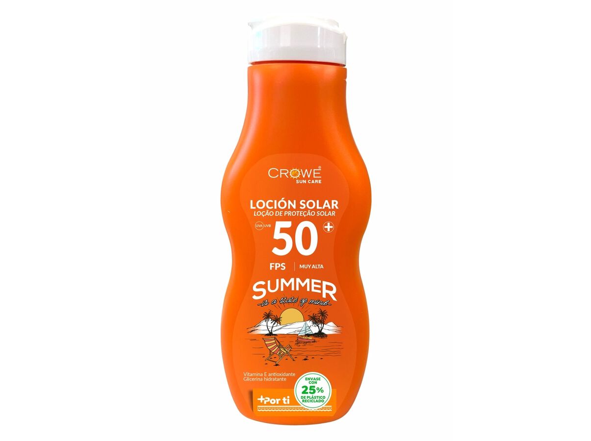 LO&Ccedil;&Atilde;O PROTE&Ccedil;&Atilde;O SOLAR CROWE ALOE VERA F.P. 50 250 ML