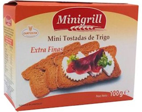 MINI TOSTA MINIGRILL DE TRIGO EXTRA FINAS 100G image number 0