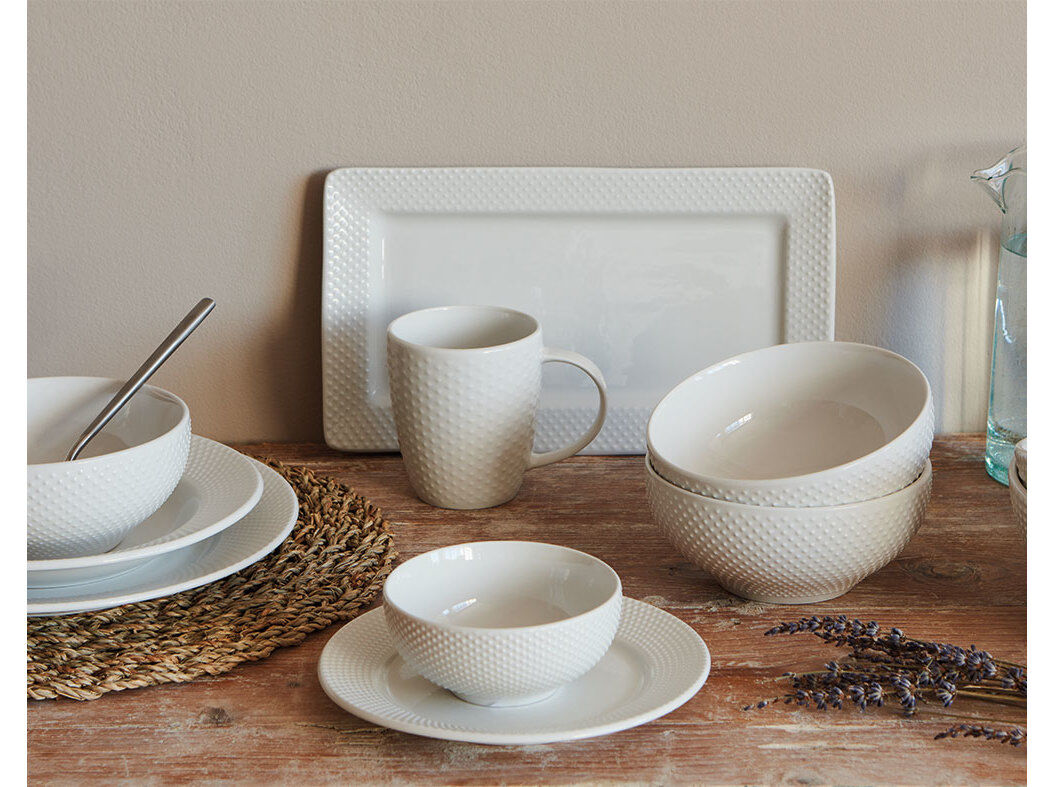 CANECA DOTTY ACTUEL BRANCO PORCELANA 370ML image number 1