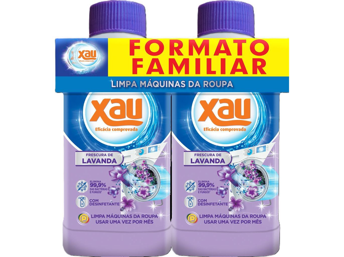 LIMPA M&Aacute;QUINA XAU LAVANDA 2X250ML