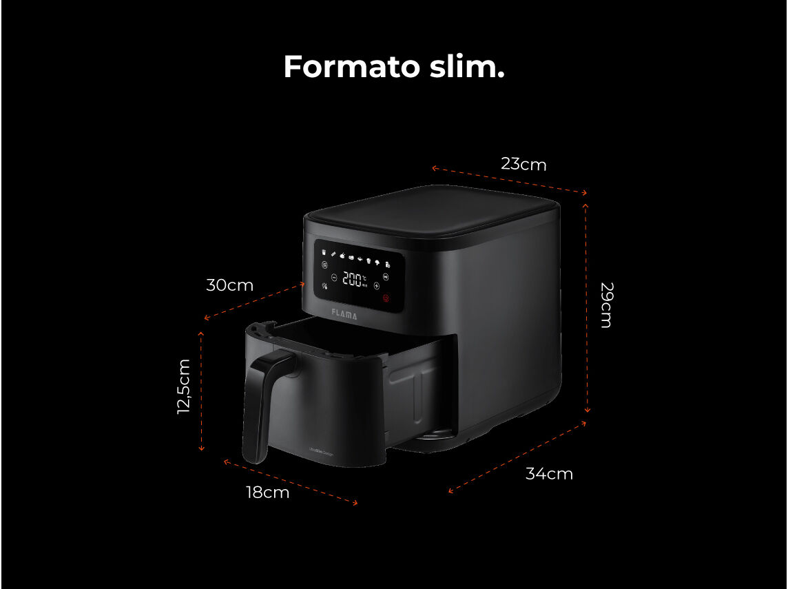 FRITADEIRA AIR FRYER FLAMA 643FL ULTRA SLIMDESIGN 6 L image number 6