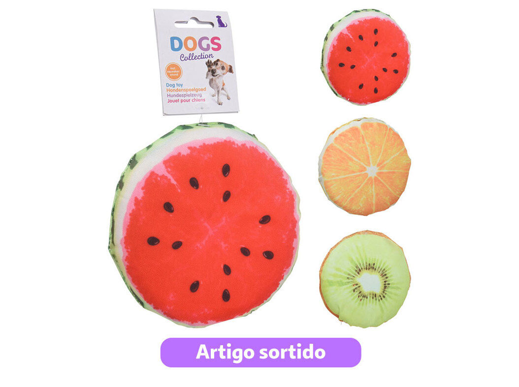 BRINQUEDO C&Atilde;O DOGS COLLECTION FRUTAS 15X15X3CM MODELOS SORTIDOS image number 0