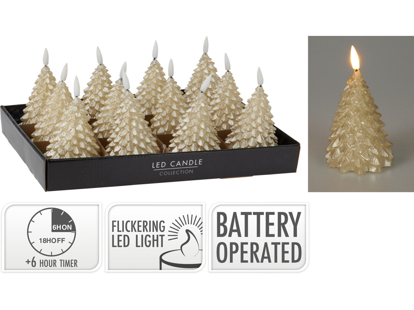 VELA LED &Aacute;RVORE 11CM image number 1