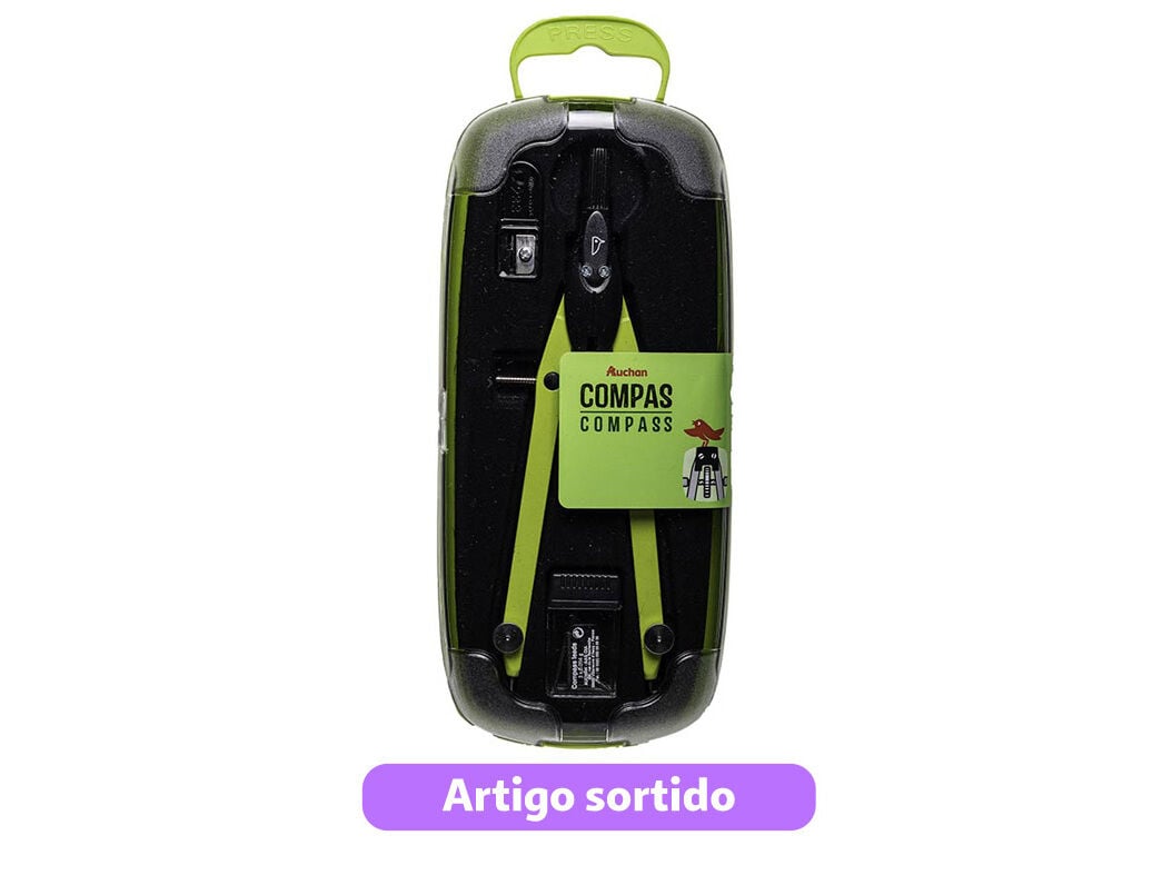 COMPASSO T&Eacute;CNICO AUCHAN + MINAS 2X17MM CORES SORTIDAS image number 2