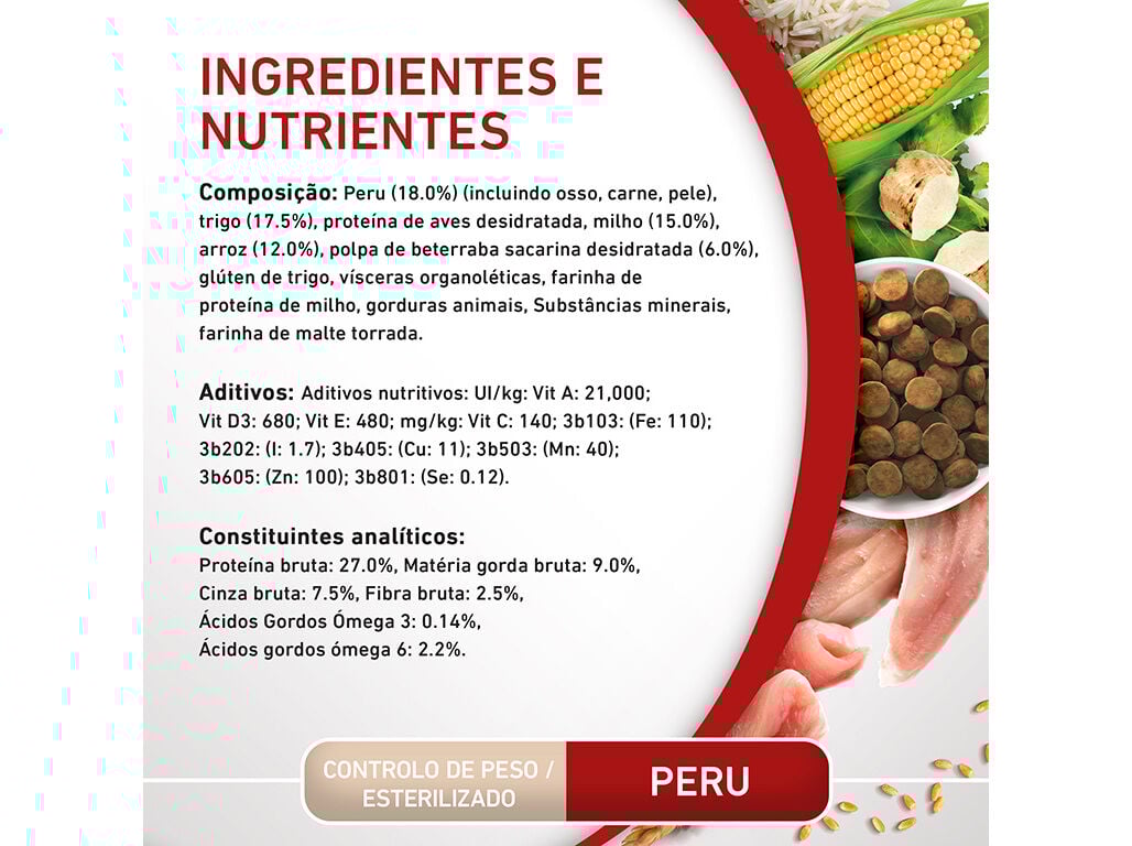 RA&Ccedil;&Atilde;O PARA C&Atilde;O PURINA ONE RA&Ccedil;A MEDIUM E MAXI COM PERU E ARROZ 2.5KG image number 6