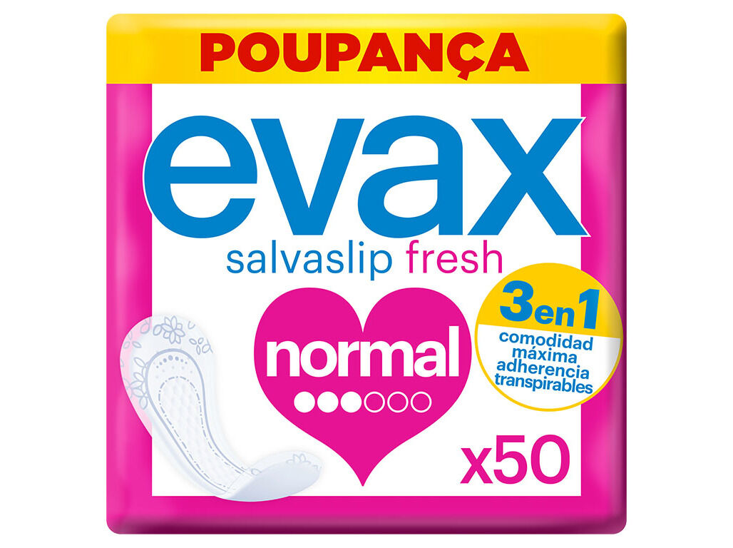 PENSOS DI&Aacute;RIOS SALVASLIP NORMAL EVAX 50 UN