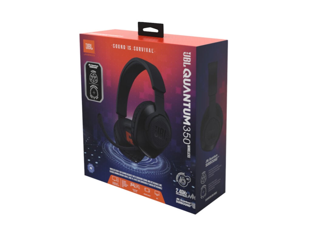 AUSCULTADORES GAMING JBL QUANTUM 350 BLK WIRELESS image number 9