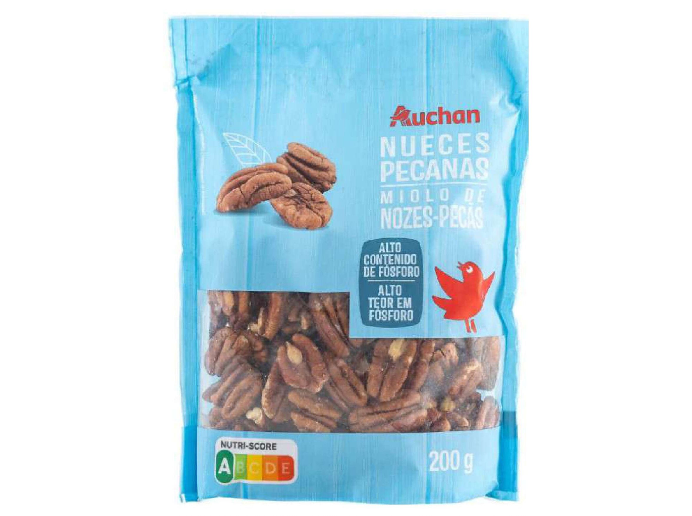 MIOLO NOZ PECAN AUCHAN 200 G
