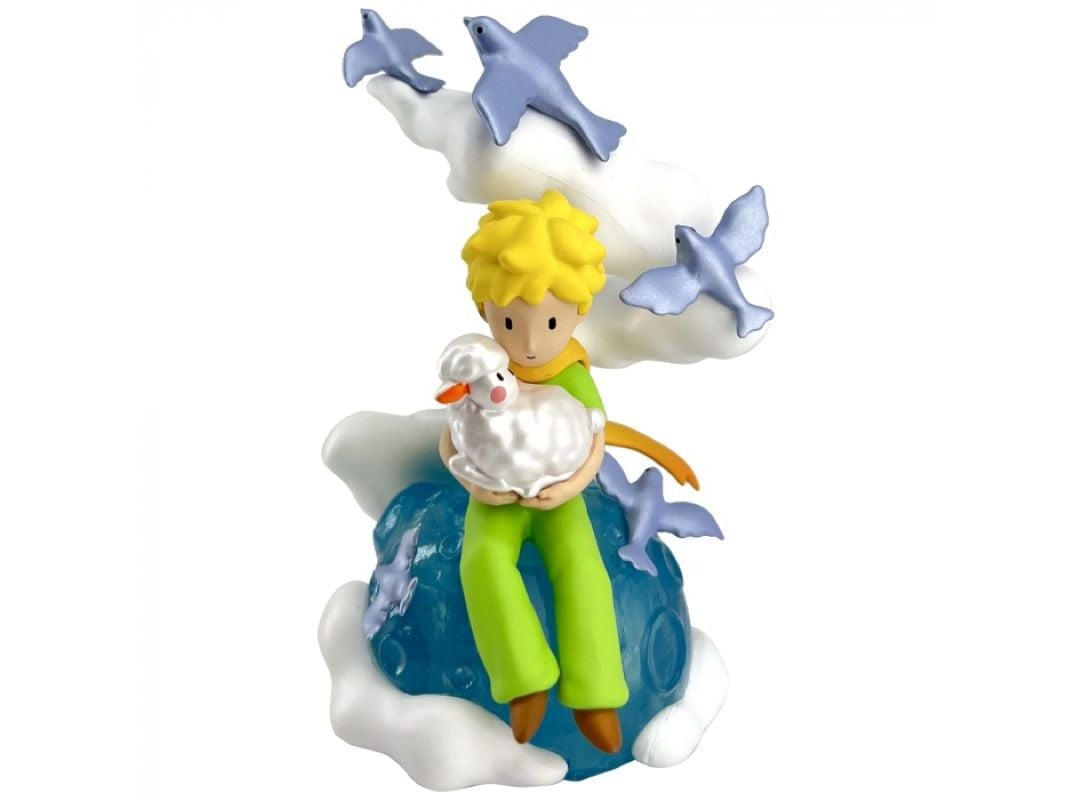 FIGURA PRINCIPEZINHO COM OVELHA NO PLANETA image number 0