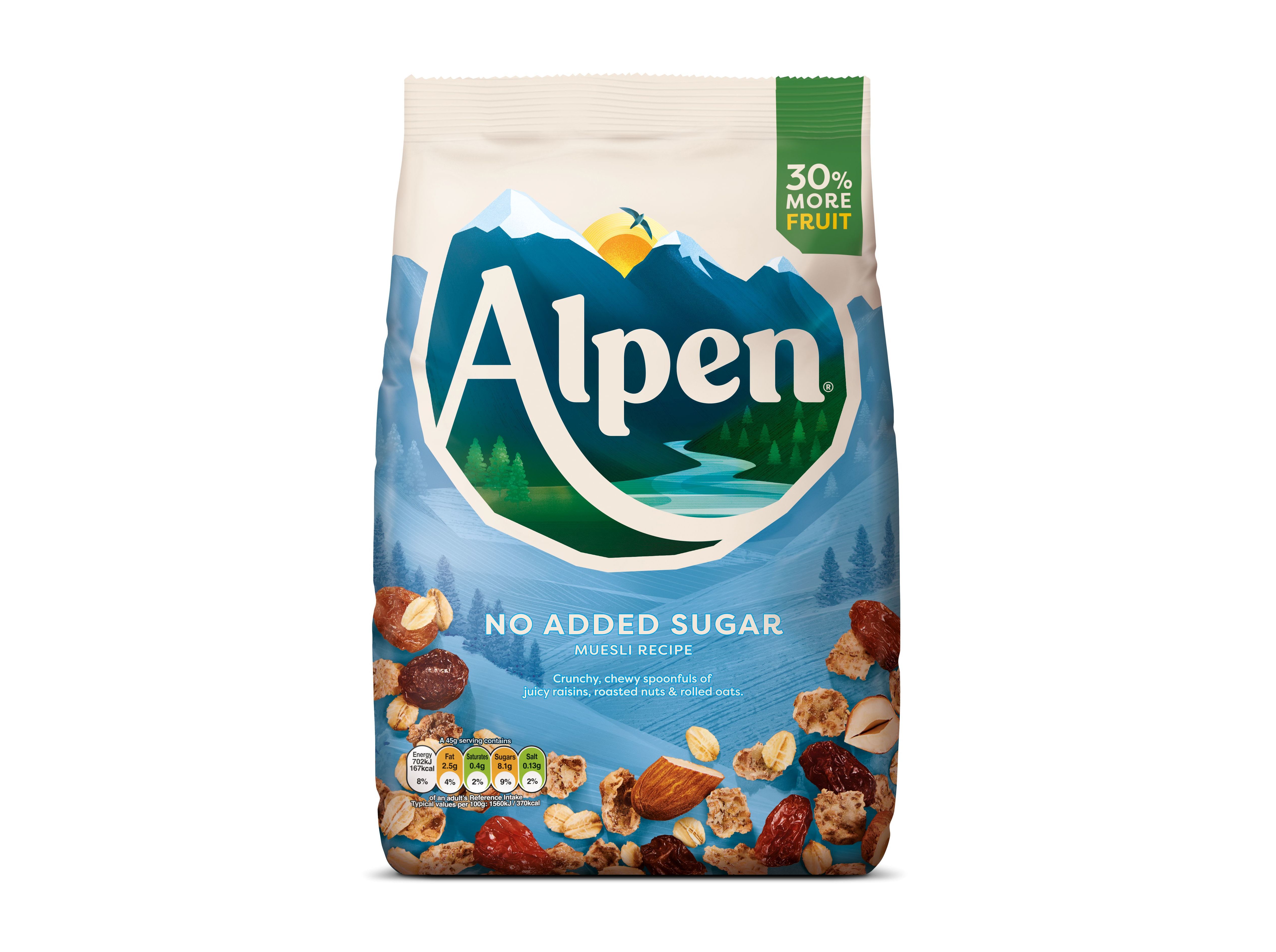 CEREAIS MUESLI ALPEN SEM ADI&Ccedil;&Atilde;O DE A&Ccedil;&Uacute;CAR 950G image number 1