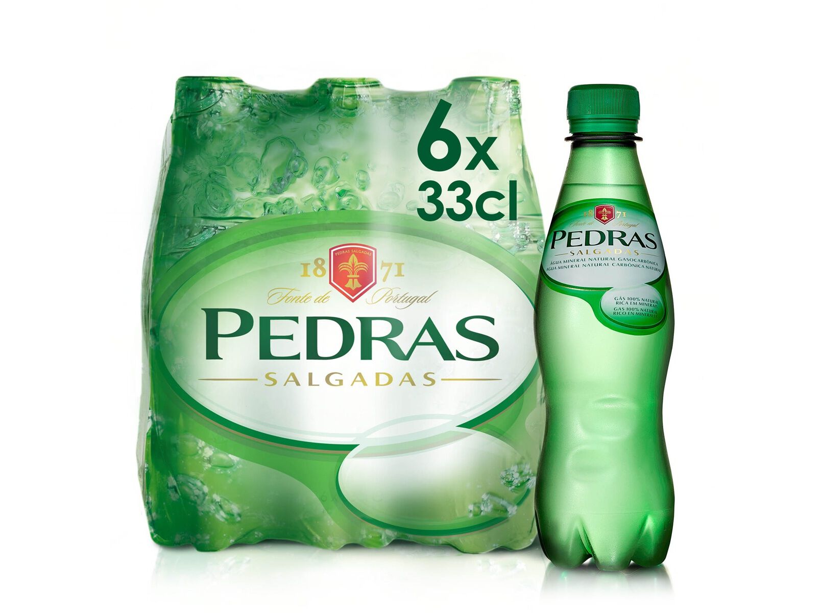 AGUA COM GAS PEDRAS SALGADAS PET 6X0.33L (SDR)