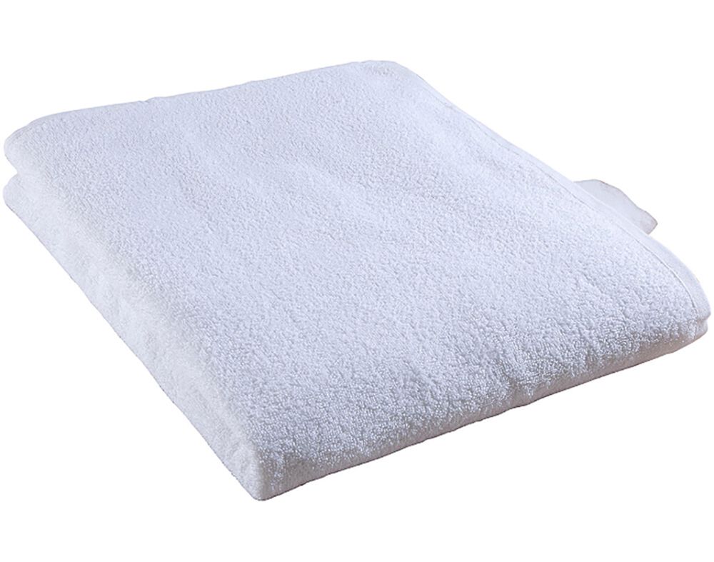 LEN&Ccedil;OL DE BANHO AUCHAN 100% ALGOD&Atilde;O 300G/M2 BRANCO 100X150CM