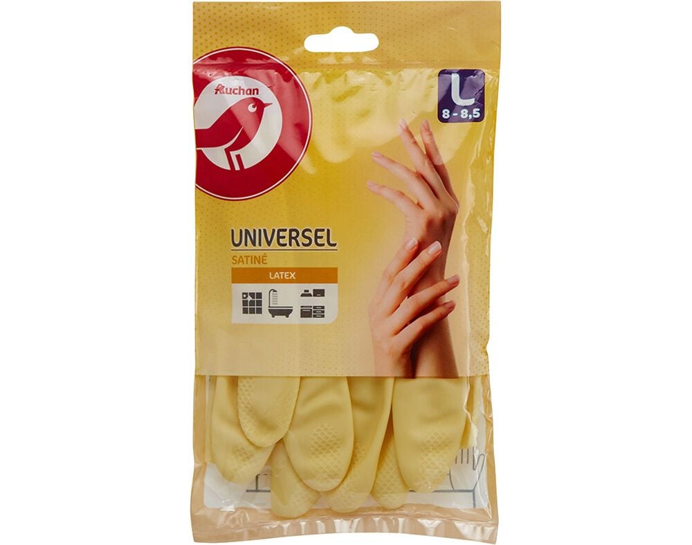 LUVAS AUCHAN ACETINADAS TAMANHO GRANDE 1PAR image number 0