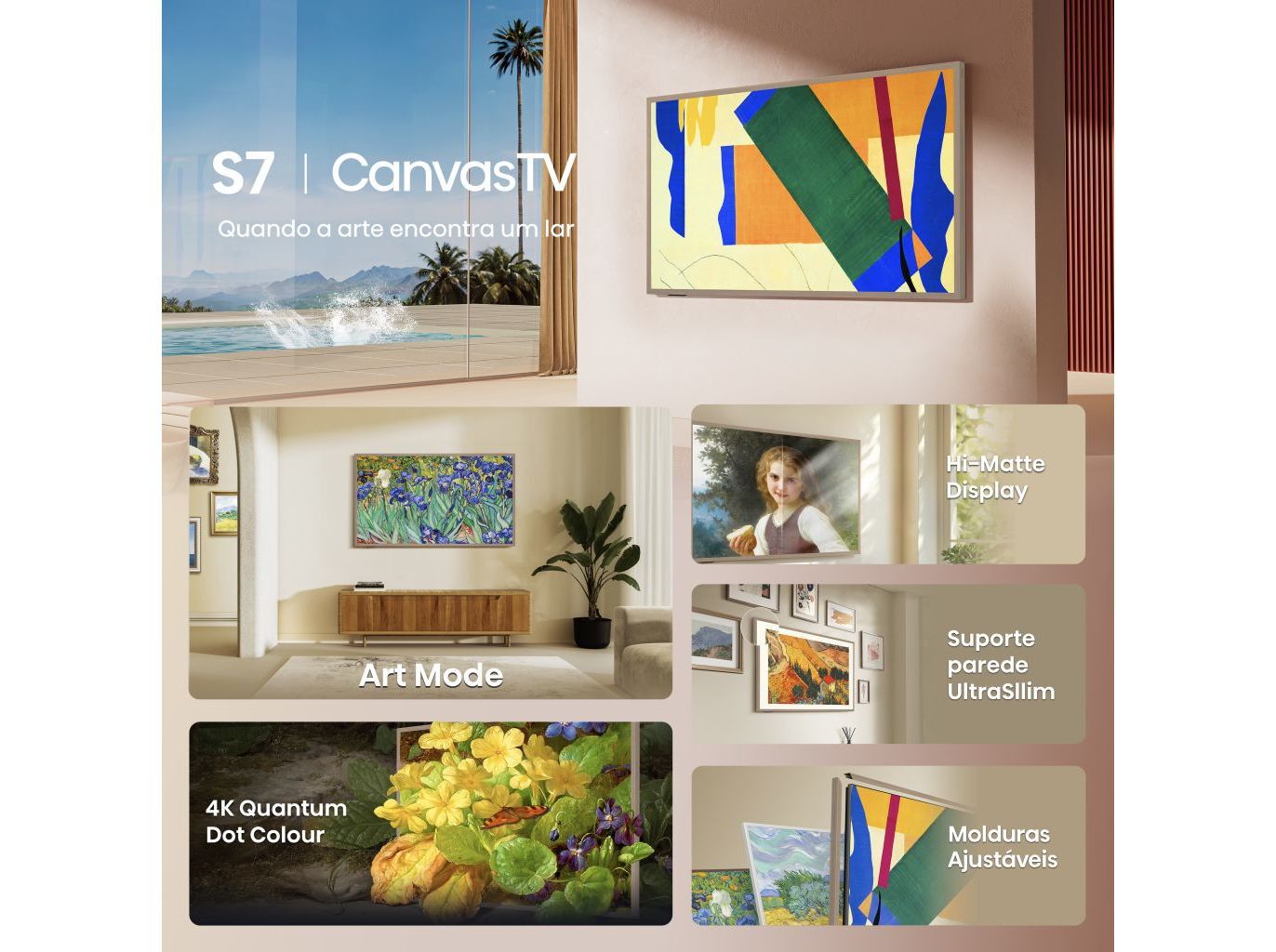 TV QLED HISENSE 55S7N (55'' SMART 4K 139CM) image number 3