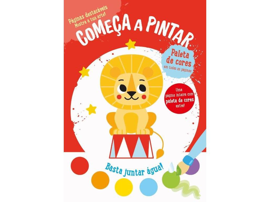 LIVRO COME&Ccedil;A A PINTAR LE&Atilde;O - VERMELHO image number 0