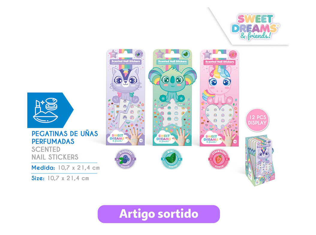 ADESIVOS PERFUMADOS PARA UNHAS SWEET DREAMS MODELOS SORTIDOS image number 0