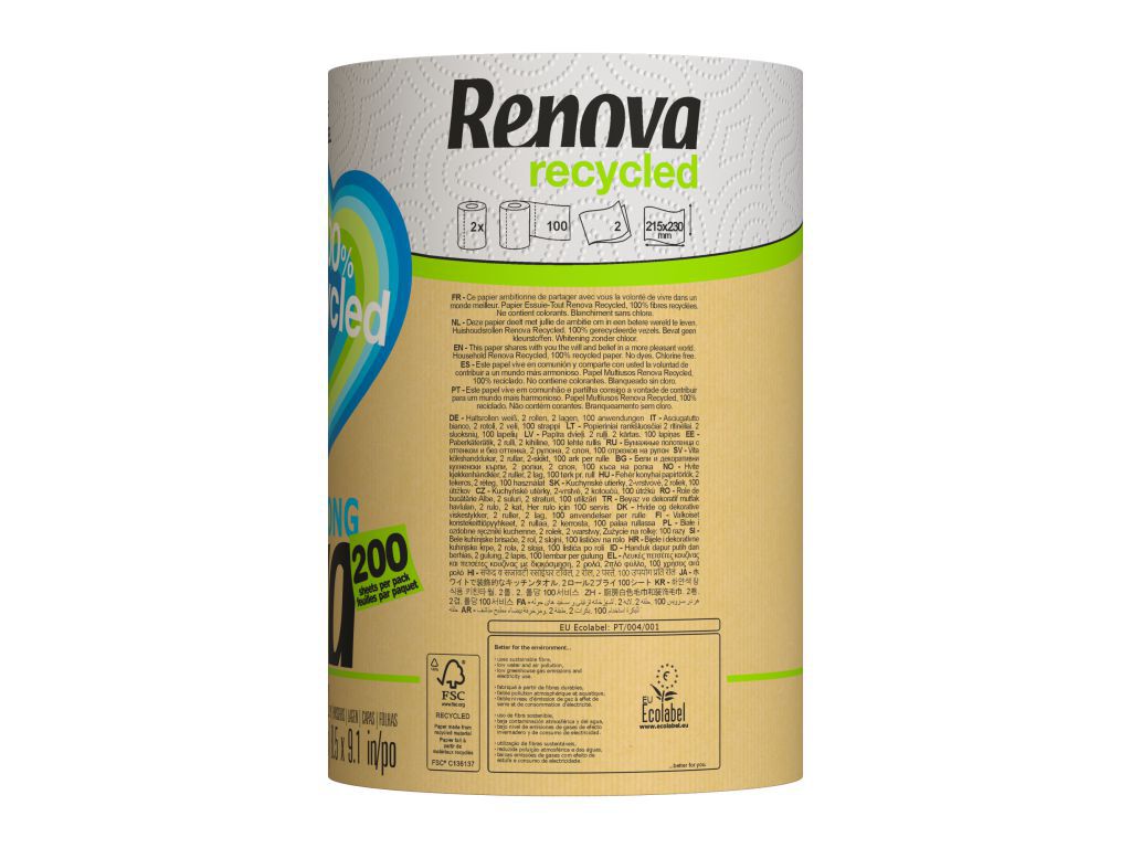 ROLO RENOVA COZINHA 100% RECICLADO 2 UNIDADES image number 1