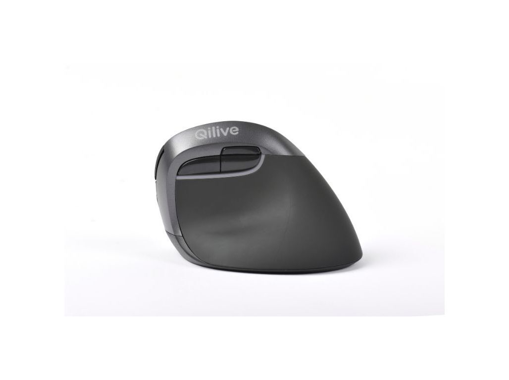 RATO ERGON&Oacute;MICO SEM FIO QILIVE PRETO image number 2